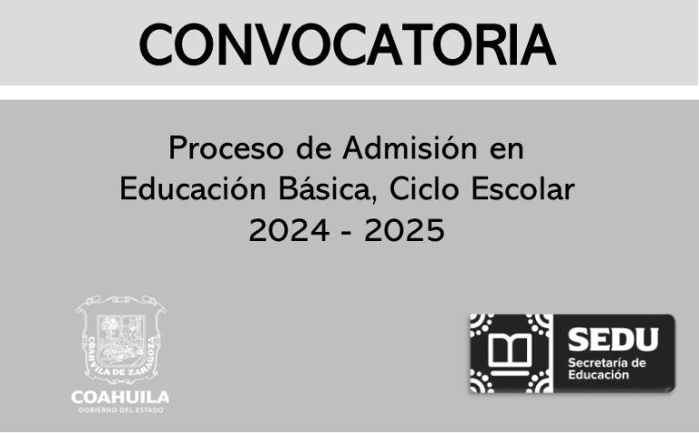 Convocatoria Proceso de Admisión en Educación Basica 2024 2025