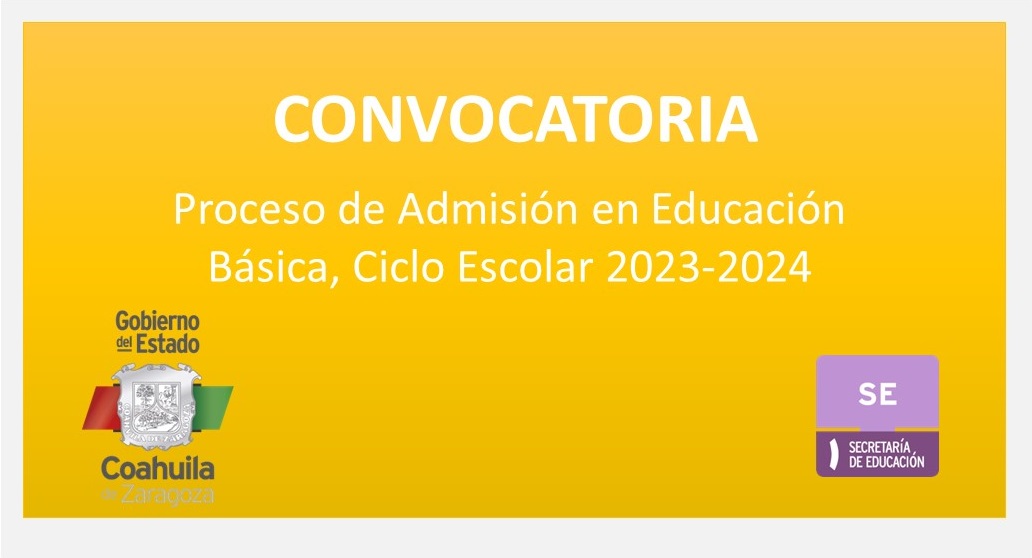 Proceso de Admisión en Educación Básica, Ciclo Escolar 2023-2024