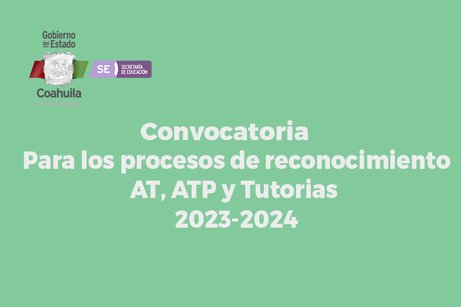 Convocatoria Reconocimiento AT, ATP y Tutoría 2023-2024