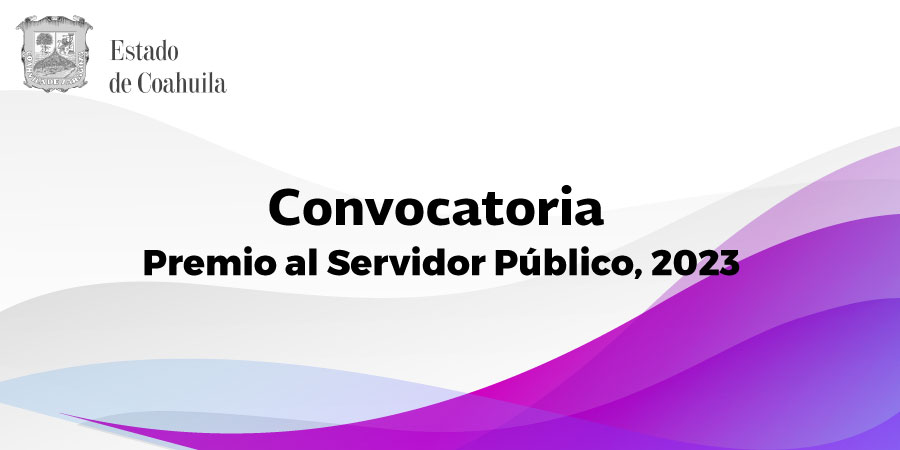 Convocatoria – Premio al Servidor Publico 2023