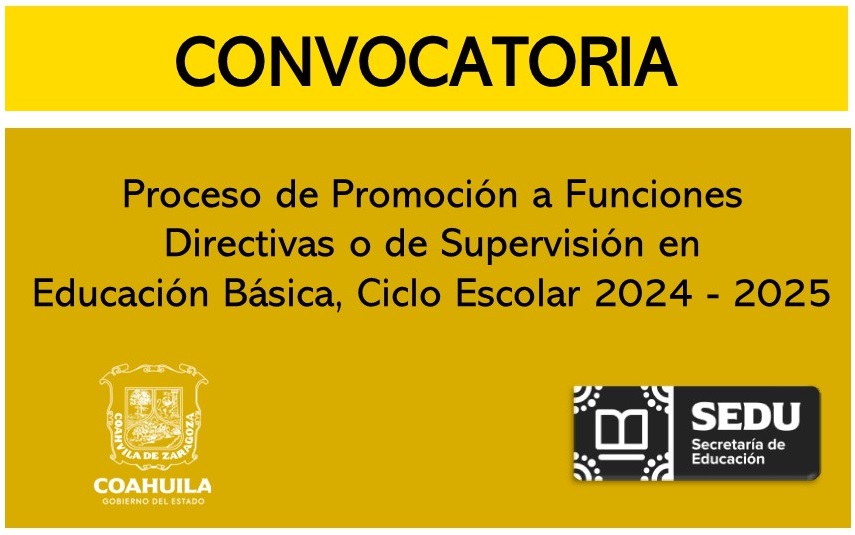Convocatoria – Promoción Funciones Directivas o Supervisión 2024-2025