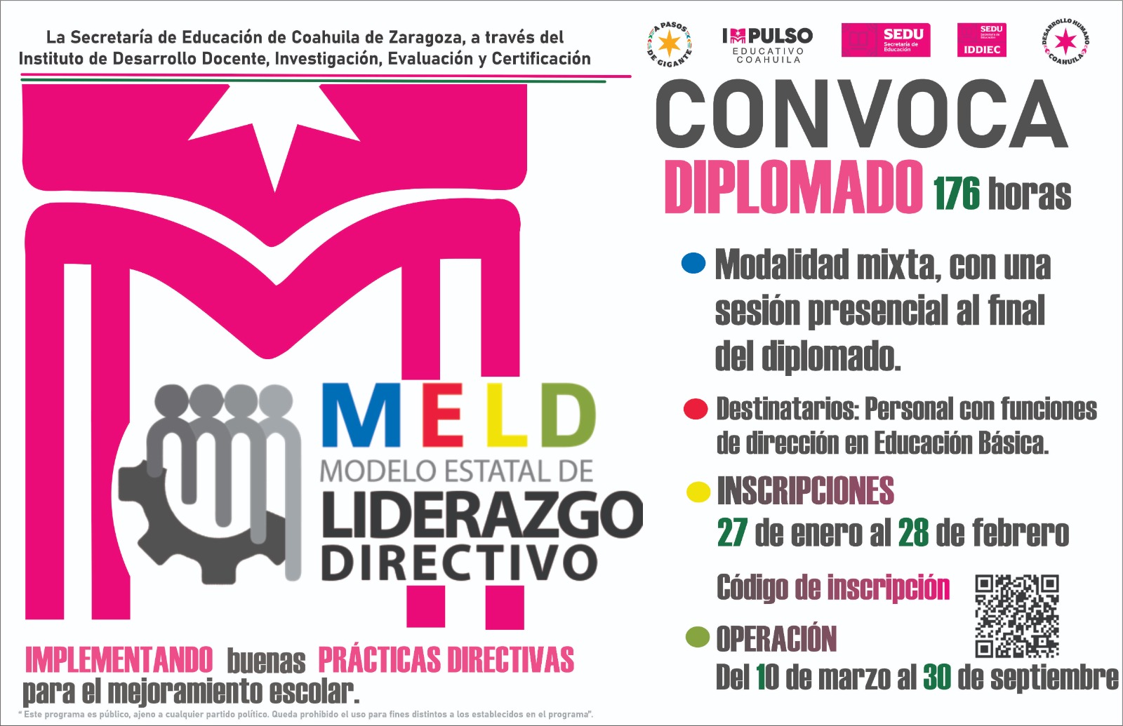 Diplomado “Modelo Estatal de Liderazgo Directivo”