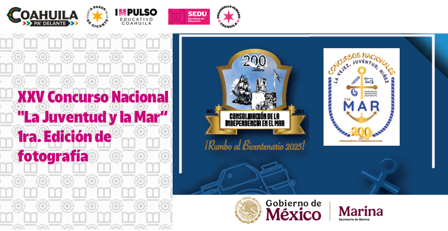 XXV Concurso Nacional “La Juventud y la Mar” 1ra. Edición de fotografía